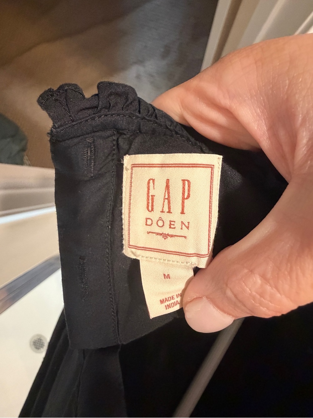 Gap x Doen Black Eyelet Mini Dress - Picture 5 of 5